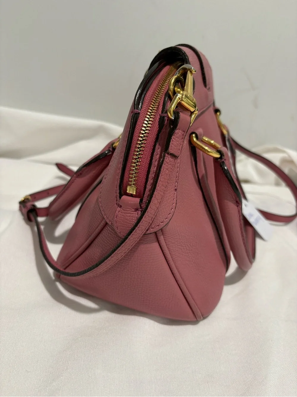 Authentic Burberry Banner Small Pink Leather Satchel Crossbody w/ certificate - Picture 6 of 15